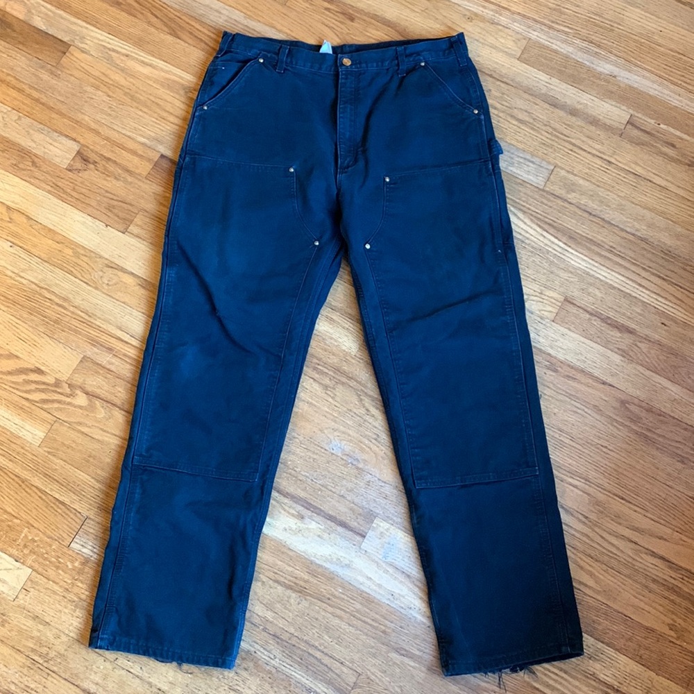 Carhartt flannel lined double knee duck pants